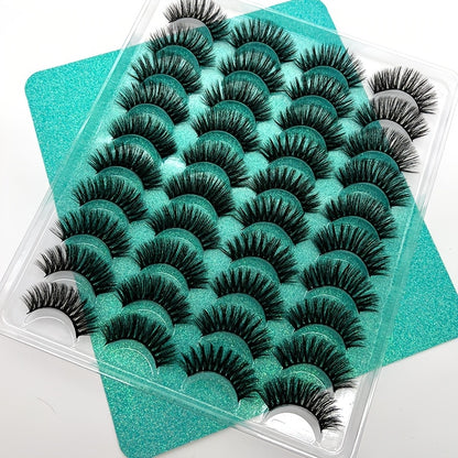 3D Curl Lashes - Long Dramatic Effect, Lightweight and Reusable, Perfect for a Glamorous Eye Look