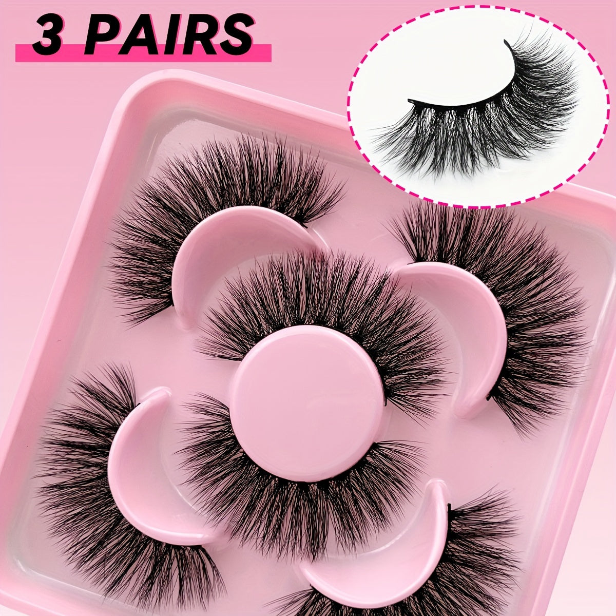 Russian Volume False Eyelashes | 3/9/15 Pairs | Fluffy & Thick C-Curl for Parties & Everyday Glam | Beginner-Friendly