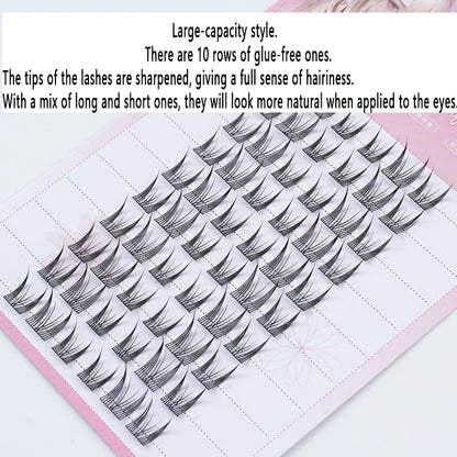 100pcs Wholesale Bestseller! Glue-free Self-adhesive False Eyelashes - Charming Little Rabbit, a Must-have for Beginners and Lazy People, Unlock the Natural, Pure and Innocent Look Effortlessly!