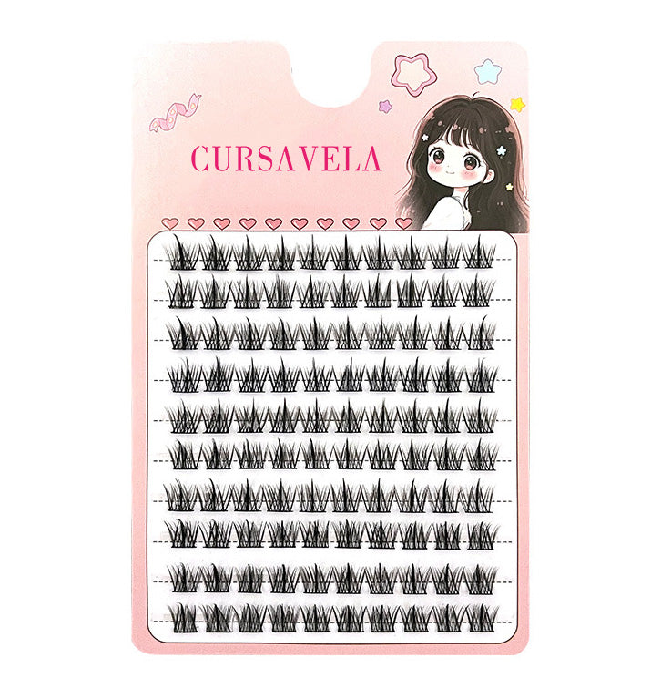 100pcs Must-Have for Lazy Girls! Natural and Realistic Single-Cluster False Lashes, Easy for Beginners, Create Natural Big Eyes Like You Were Born With Them