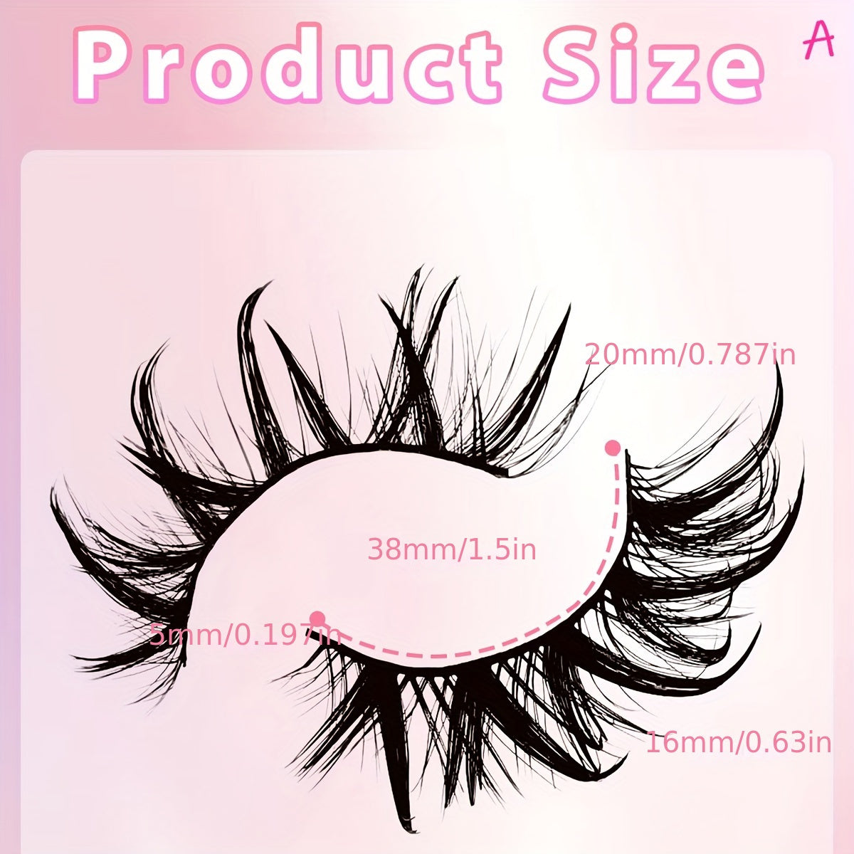 7 Pairs of 20mm Dramatic Faux Mink Eyelashes – Spiky Tips, Fluffy Cat-Eye, D Curl, Reusable