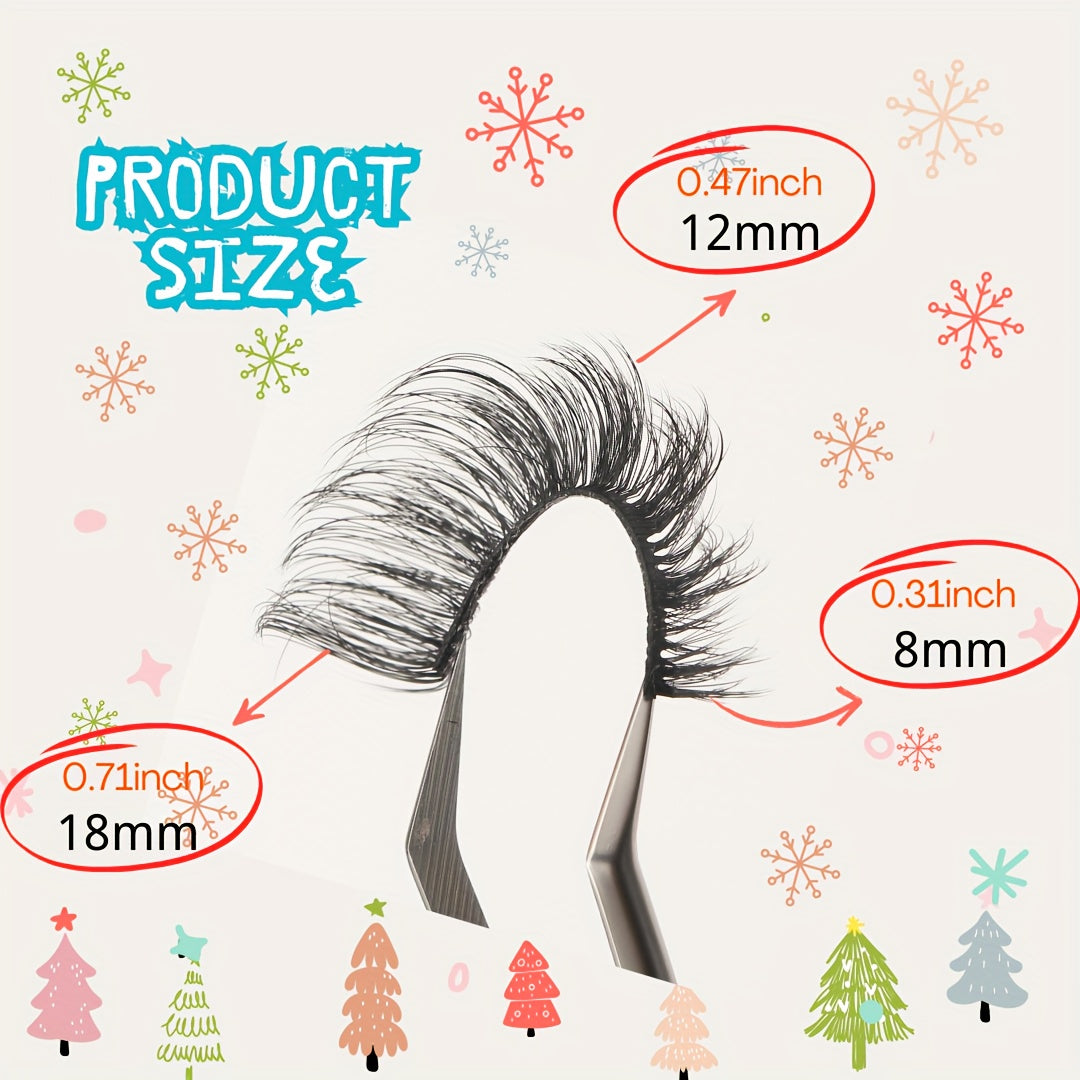 Russian Volume Cat Eye False Eyelashes, 5 & 7 Pairs Mixed Styles, Self-Adhesive D & DD Curl, Reusable, Beginner-Friendly, Natural Look, Extra Long Fluffy Lashes