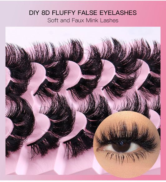 Classic Volume Eyelashes Natural Long DIY Cluster Eyelash Extensions - Segmented for Easy Application