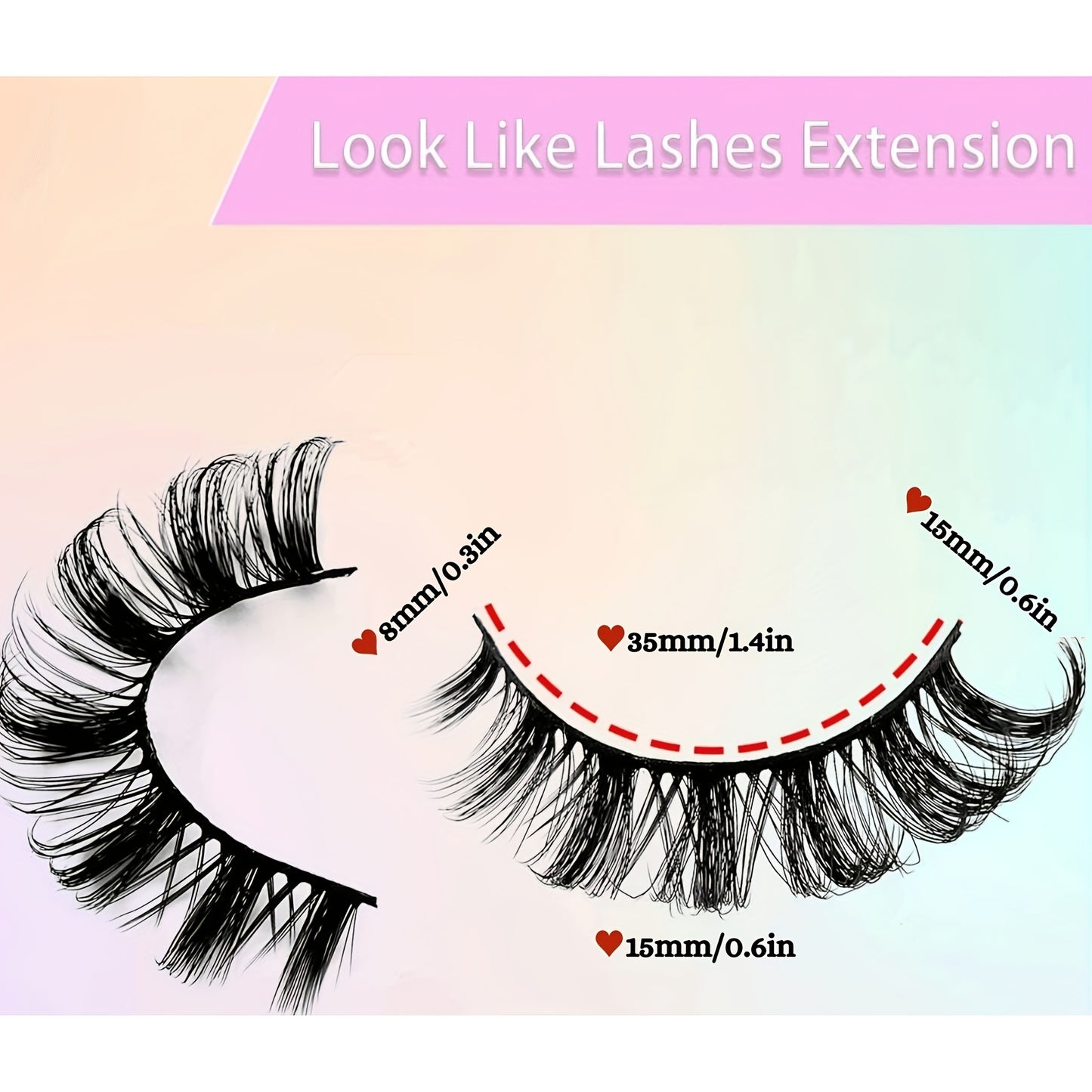 CURSAVELA 3 Pairs of Dramatic Cat Eye False Eyelashes - Long-Lasting Curl, Stunning Look, Perfect for a Mesmerizing Effect