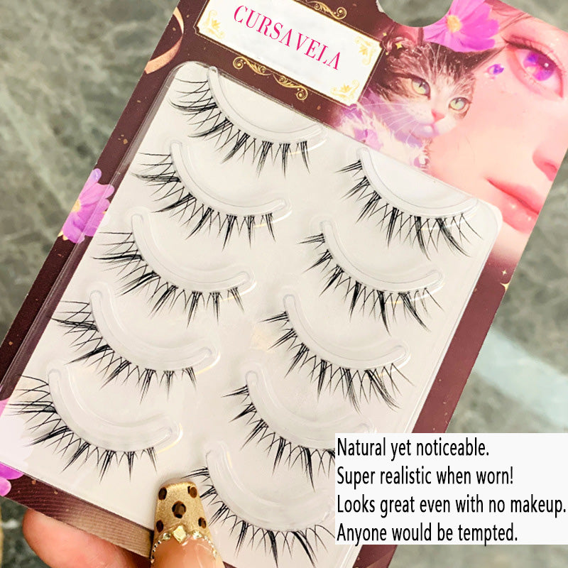 Seven Immortals Little White Fox | Natural Comic - style Fox - inspired Simulation Photogenic False Eyelashes