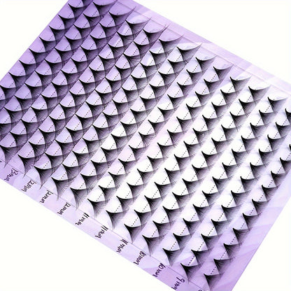 168pcs Premade Big-Fans Eyelash Extensions - 0.05mm, C/D/DD Curl, 8-15mm Length, Pointed Base, Handmade, Easy to Apply, Long-Lasting.