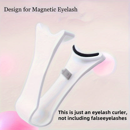 Convenient Magnetic Eyelash Wearing Clips: Easy-to-Use V-Shaped Eyelash Holder for Effortless Application - No Battery Required