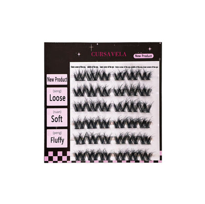 A Must - buy! 100 - piece Pack of 3D Big Flower Roll Glue - free False Eyelashes, Allowing Lazy People to Easily Stand out in Beauty
