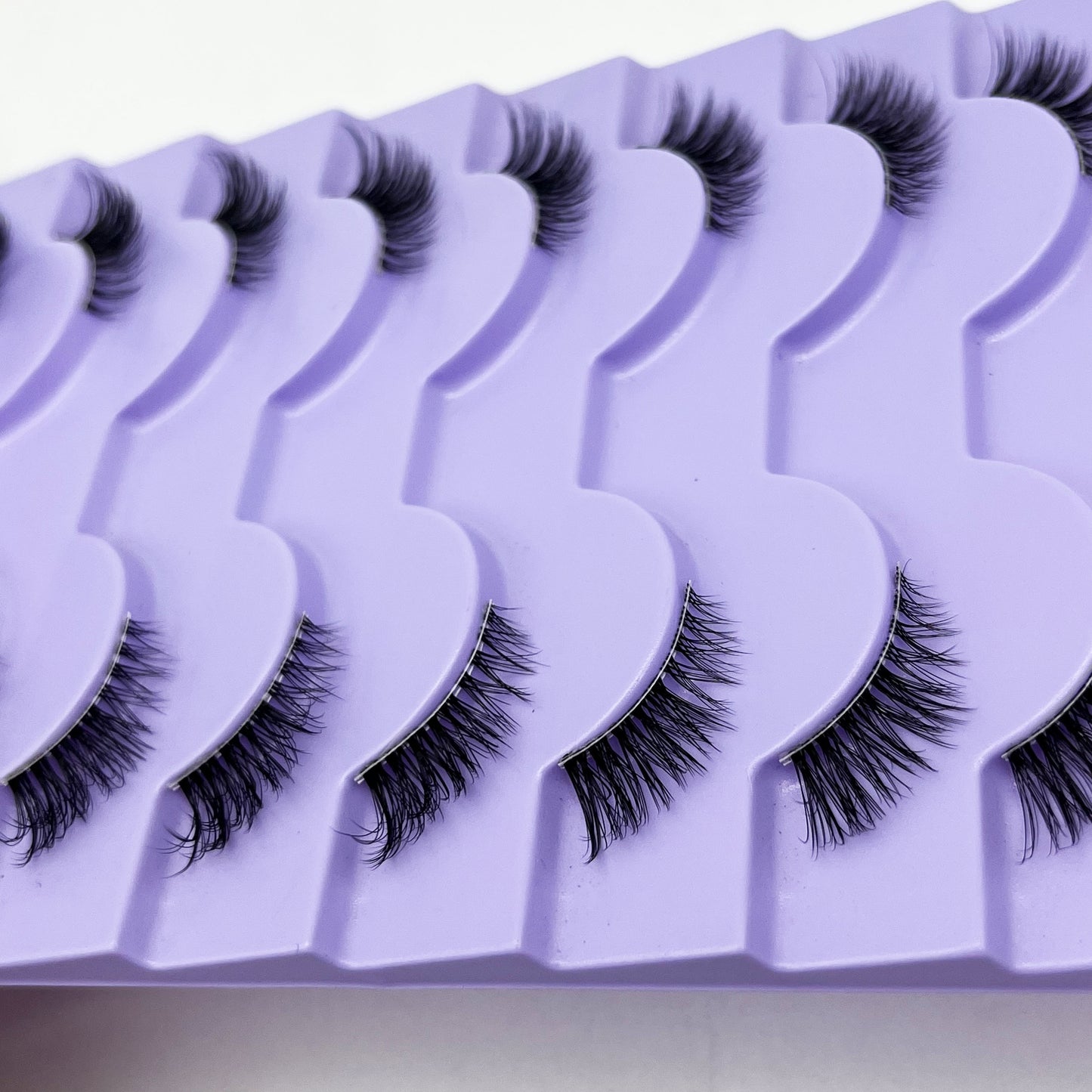 10 Pairs of Natural Style Half Eye Fox Eyelashes - 3-5-9mm Length, Soft and Lightweight, Perfect for Fox and Cat Eye Looks, Easy to Wear for Beginners, Ideal for Daily Dates