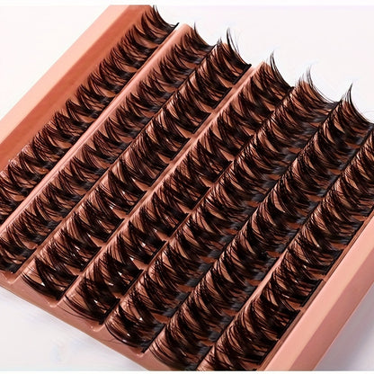 Individual DIY lashes  7 Rows Lash Clusters DIY Eyelash Extensions – Natural Curl, Long Individual Lashes, Mixed Tray Clusters, Volume & Wispy Lashes for DIY At-Home Extensions.