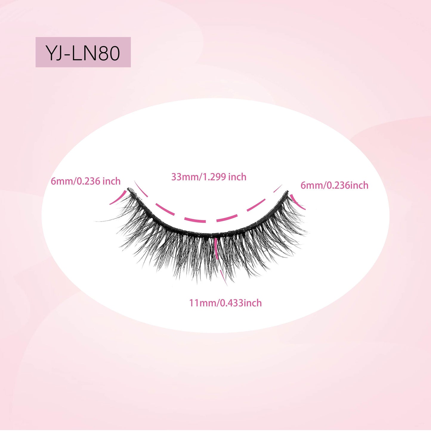 5 Pairs Fluffy Cat Eye False Eyelashes - Faux Mink, Natural Look, B/C/D Curl, 10-15mm.