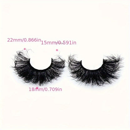 4 Pairs 9D Faux Mink Voluminous Lashes, Self-Adhesive, Reusable, Multi-Style Options