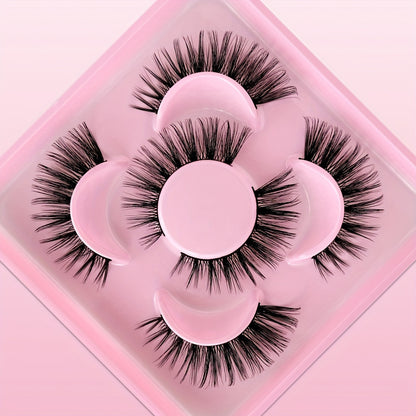 Russian Volume False Eyelashes | 3/9/15 Pairs | Fluffy & Thick C-Curl for Parties & Everyday Glam | Beginner-Friendly