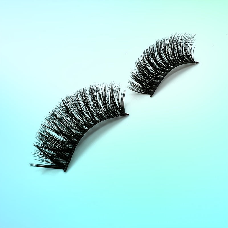 3D Curl Lashes - Long Dramatic Effect, Lightweight and Reusable, Perfect for a Glamorous Eye Look