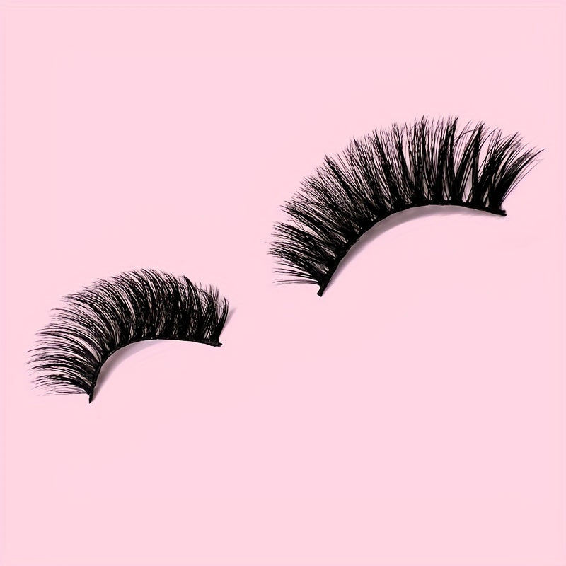 Classic Volume Eyelashes 5 Pairs 3D Faux Mink Dramatic Volume Lashes - Fluffy Long Cat Eye Design