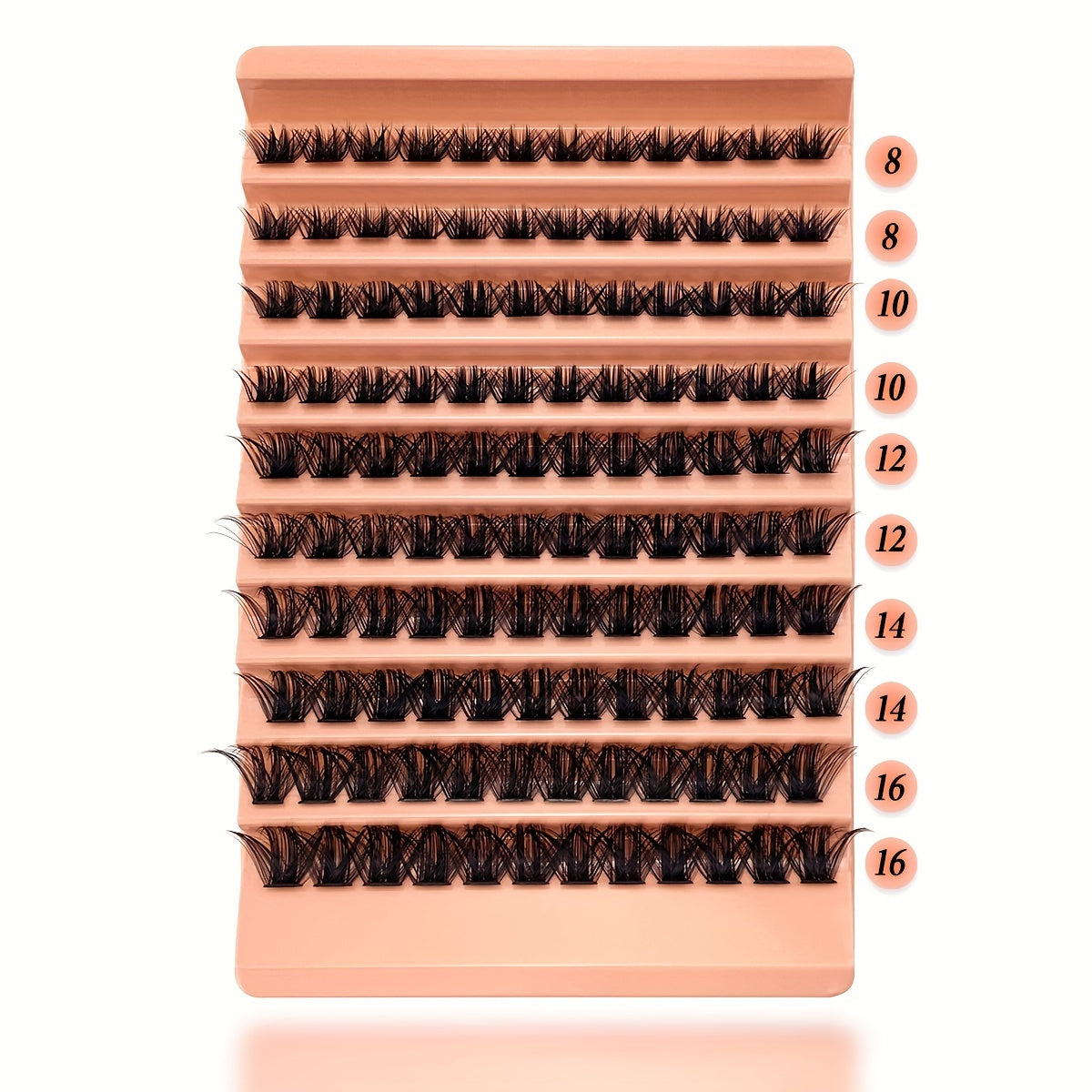 CURSAVELA Individual DIY lashes 10 Rows 120 Lash Clusters - Natural, Soft Feathered Effect, Lightweight Sable Fiber in 8-16mm,C/D Curl for DIY Eyelash Extensions