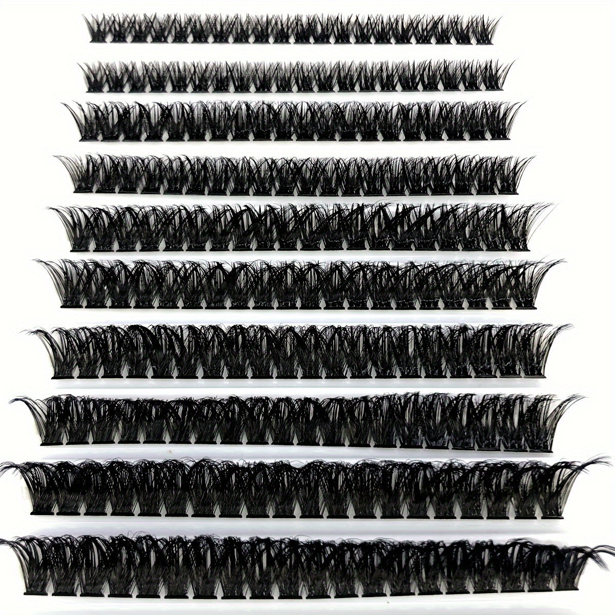 CURSAVELA 200pcs Deluxe Faux Mink Cluster Lashes – 60D/80D Fans, Mixed Lengths, Ultra-Soft for Easy DIY Extensions