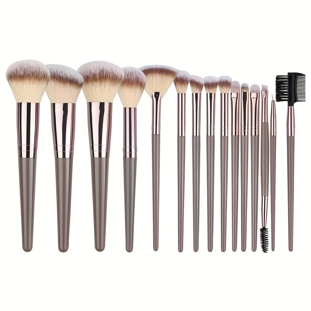 10pcs-20pcs Professional Makeup Brushes Set with Bag - Foundation, Eyelash, Eyebrow, Eyeshadow Cosmetic Makeup Tool Kit - Perfect for Christmas, Halloween, Thanksgiving Gifts