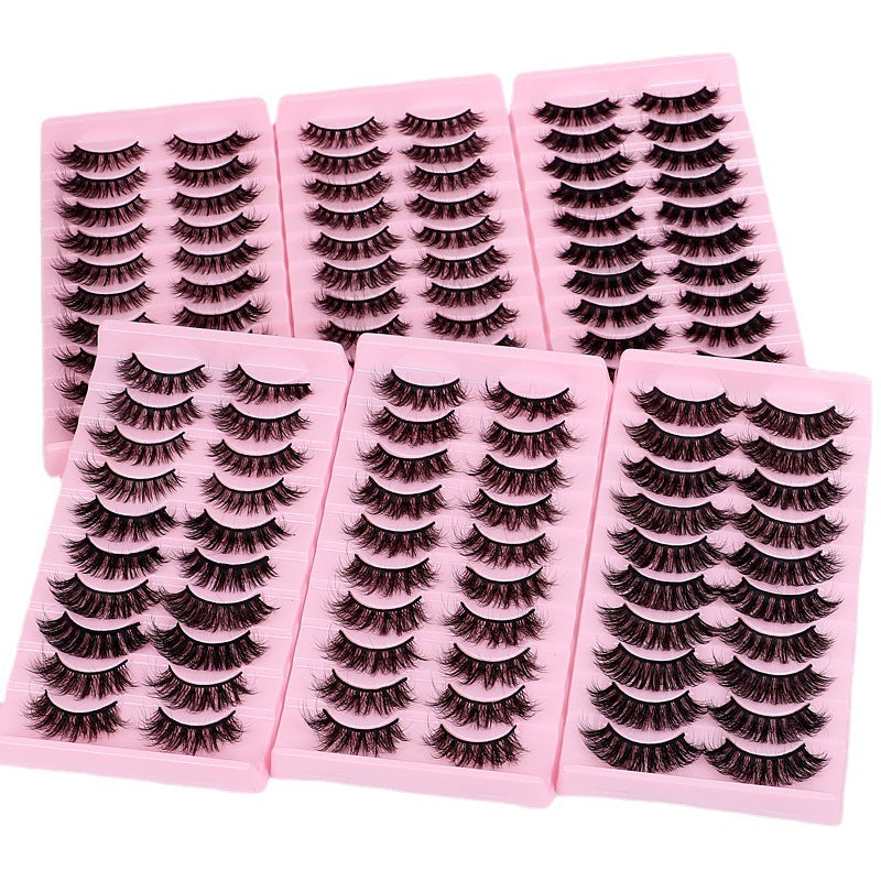 Faux Mink Lashes, Messy Cross-Border Design, Voluminous & Realistic European & American Style