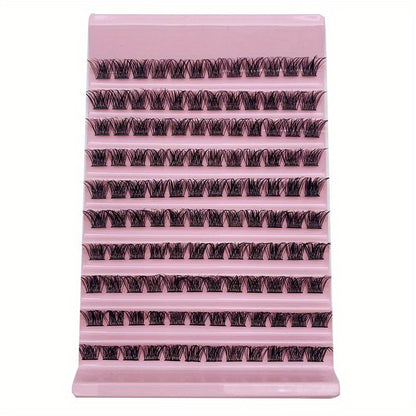 Individual DIY lashes 140 Pcs Luxurious Fluffy Lash Clusters – 14MM D Curl, 40D Thickness for Full, Wispy DIY Extensions at Home