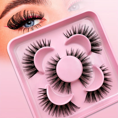 Russian Volume False Eyelashes | 3/9/15 Pairs | Fluffy & Thick C-Curl for Parties & Everyday Glam | Beginner-Friendly