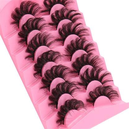 Classic Volume Eyelashes 7 Pairs of 3D Faux Mink Lashes - Russian Volume, Fluffy, Natural, Thick, Dramatic False Eyelashes for a Glamorous Look