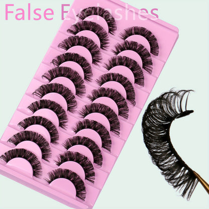 Classic Volume Eyelashes Multipack False Lashes - Natural Look Strip Lashes, Fluffy D Curl Eyelashes for Volume, Fake Lashes Pack for Stunning Eye Makeup