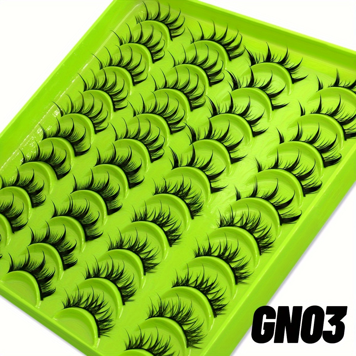 20 Pairs of 3D Stereoscopic Manga Lashes – False Eyelashes for Cosplay & Anime Makeup