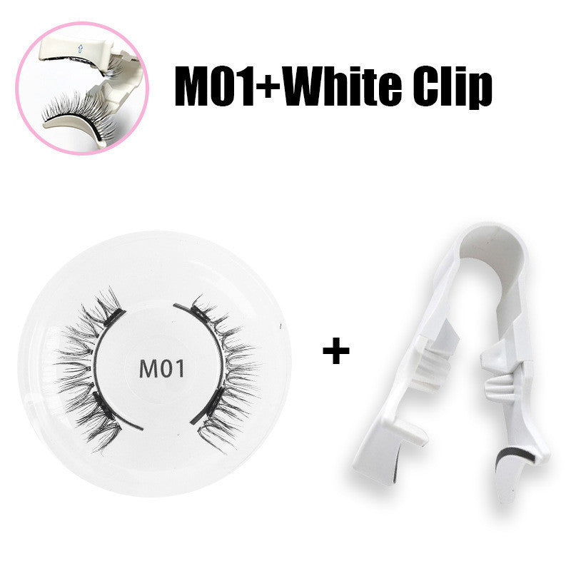 1 Pair Magnetic False Eyelashes, Natural 3D Effect, No Glue Needed, Reusable Magnetic Eyelashes for Makeup