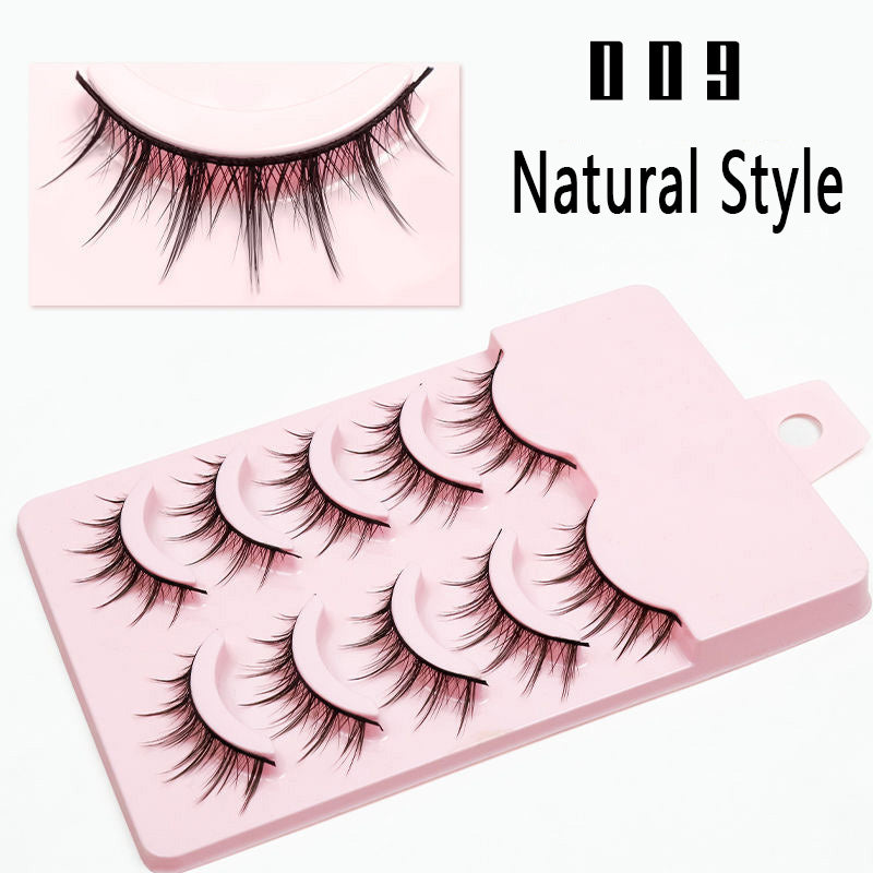 wholesale 100pcs Barbie Comic-inspired Little Devil False Eyelashes with Natural Cotton Thread Stems, Fairy Lashes in Natural &amp; Thick Styles