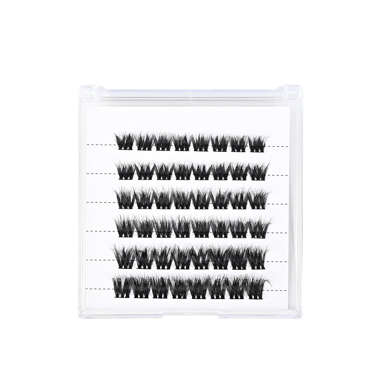 Individual DIY lashes thick, curly and self-bonding false eyelashes. European and American style hot-melt single-cluster false eyelashes that enlarge your eyes.