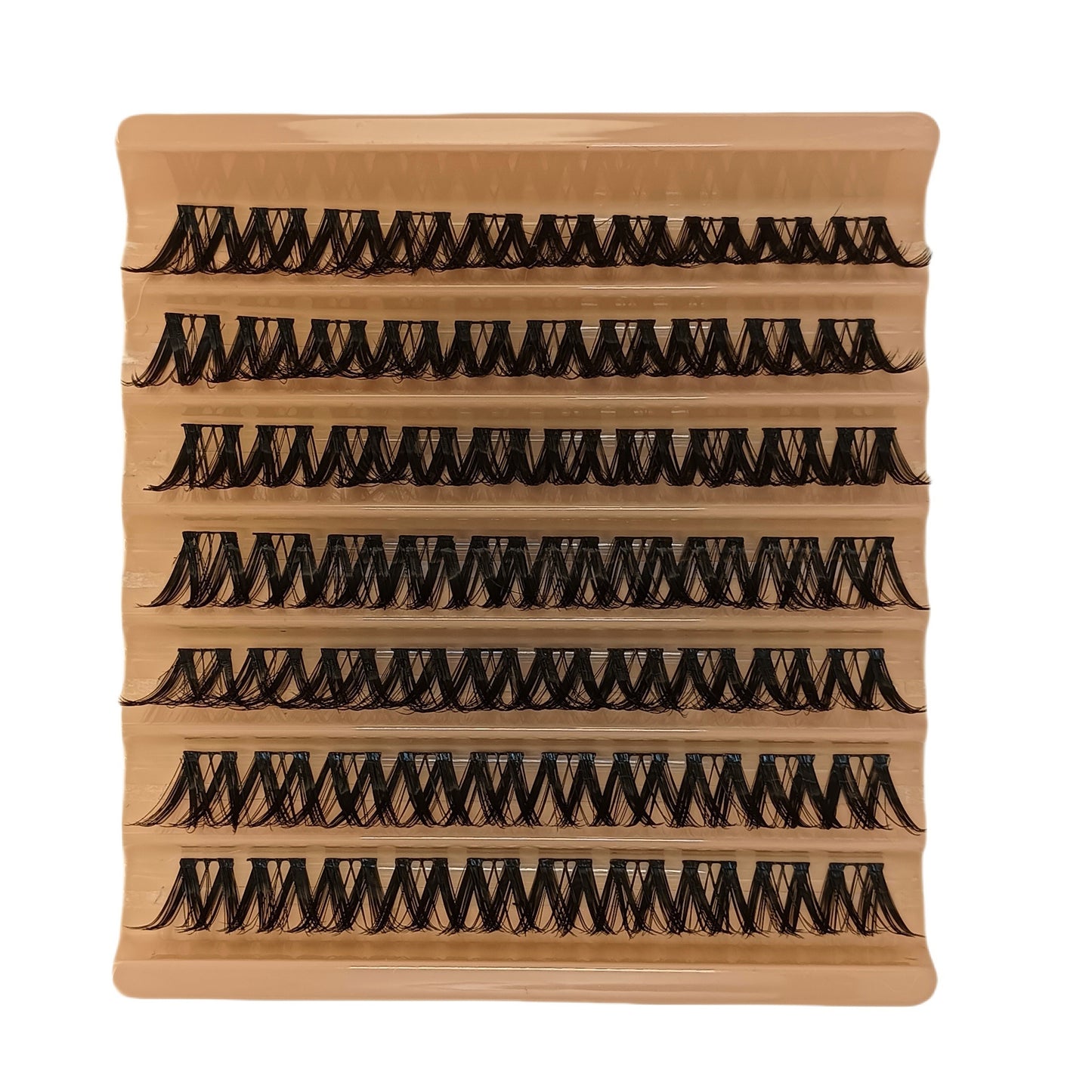 Individual DIY lashes  7 Rows Lash Clusters DIY Eyelash Extensions – Natural Curl, Long Individual Lashes, Mixed Tray Clusters, Volume & Wispy Lashes for DIY At-Home Extensions.