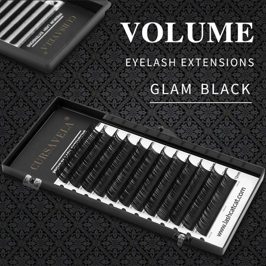 Classic Volume Eyelashes  100pcs  CURSAVELA Charming Eyes Depend on Natural Eyelashes with Depth and Dimension