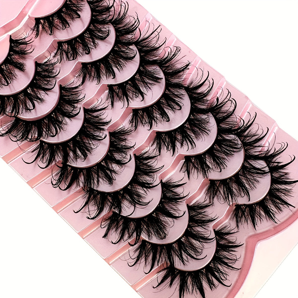 9 Pairs of Luxurious Wispy Fox Eye Lashes - Fluffy Faux Mink, Spiky Tips, and Fairy Cat Eyelashes for a Dramatic Eye Look - Reusable, Soft, and Comfortable False Eyelashes.