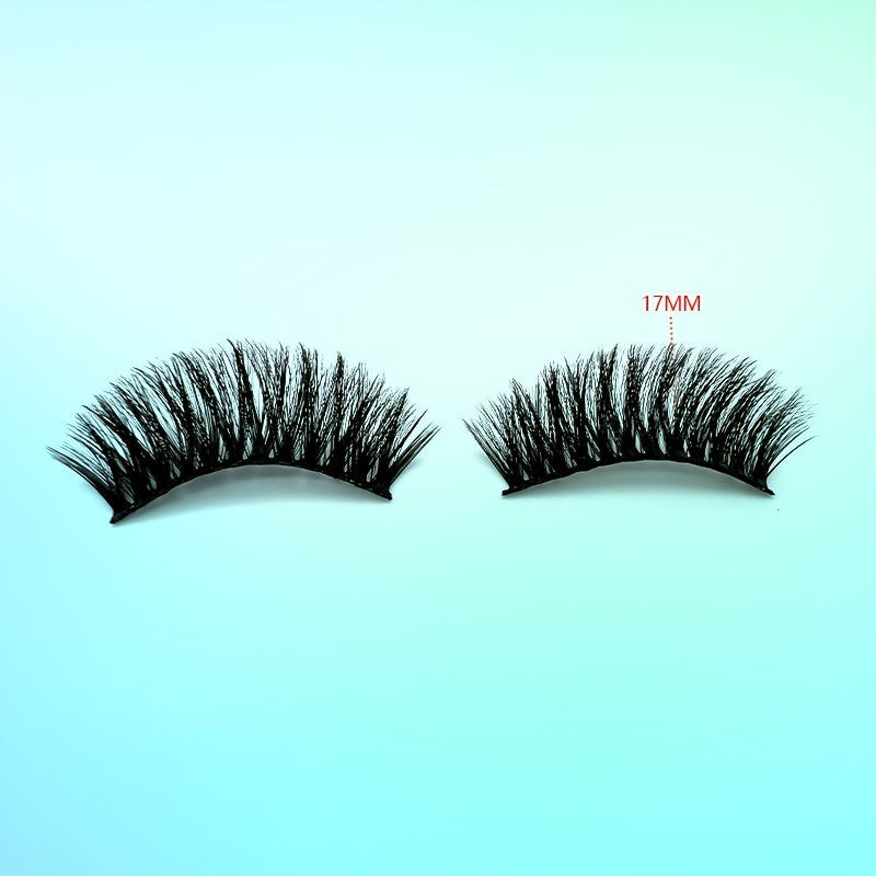 3D Curl Lashes - Long Dramatic Effect, Lightweight and Reusable, Perfect for a Glamorous Eye Look