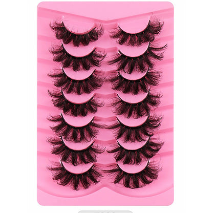 Classic Volume Eyelashes 7 Pairs of 3D Faux Mink Lashes - Russian Volume, Fluffy, Natural, Thick, Dramatic False Eyelashes for a Glamorous Look