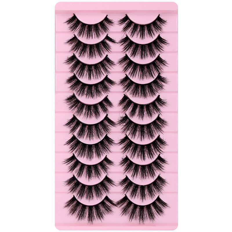 Faux Mink Lashes, Messy Cross-Border Design, Voluminous & Realistic European & American Style