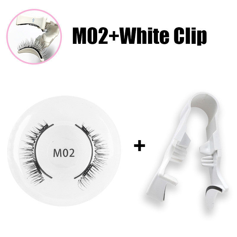 1 Pair Magnetic False Eyelashes, Natural 3D Effect, No Glue Needed, Reusable Magnetic Eyelashes for Makeup