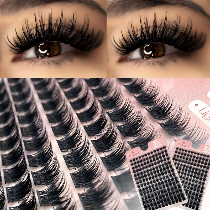 Individual DIY lashes 168 Bundles Luxurious 9D Faux Mink Lashes T50 – Natural, Lightweight & Hypoallergenic, Ideal for Daily & Special Occasions.