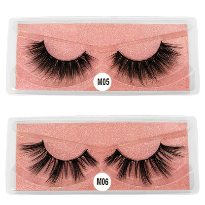 20 Pairs 3D Faux Mink Lashes - Fluffy, Soft, & Reusable with Stylish Storage Box, Ideal Valentine’s & Birthday Gift