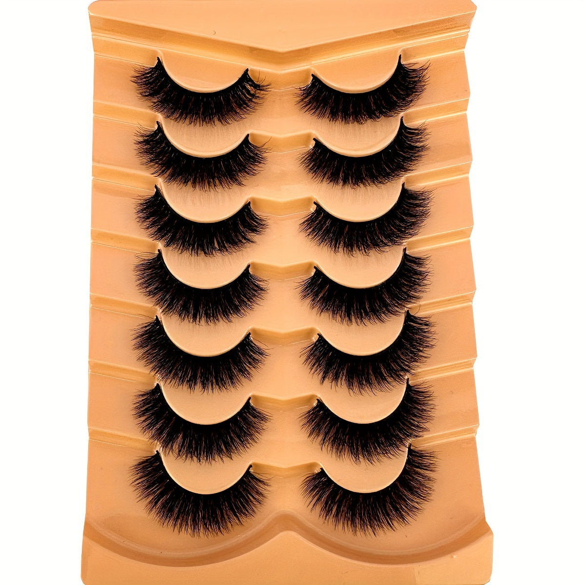 7 Pairs Luxurious Thick and Long Dramatic False Eyelashes | 3D Faux Mink Full Strip Lashes with Realistic Hairs | Easy-to-Apply Design for a Glamorous Makeup Look | Reusable