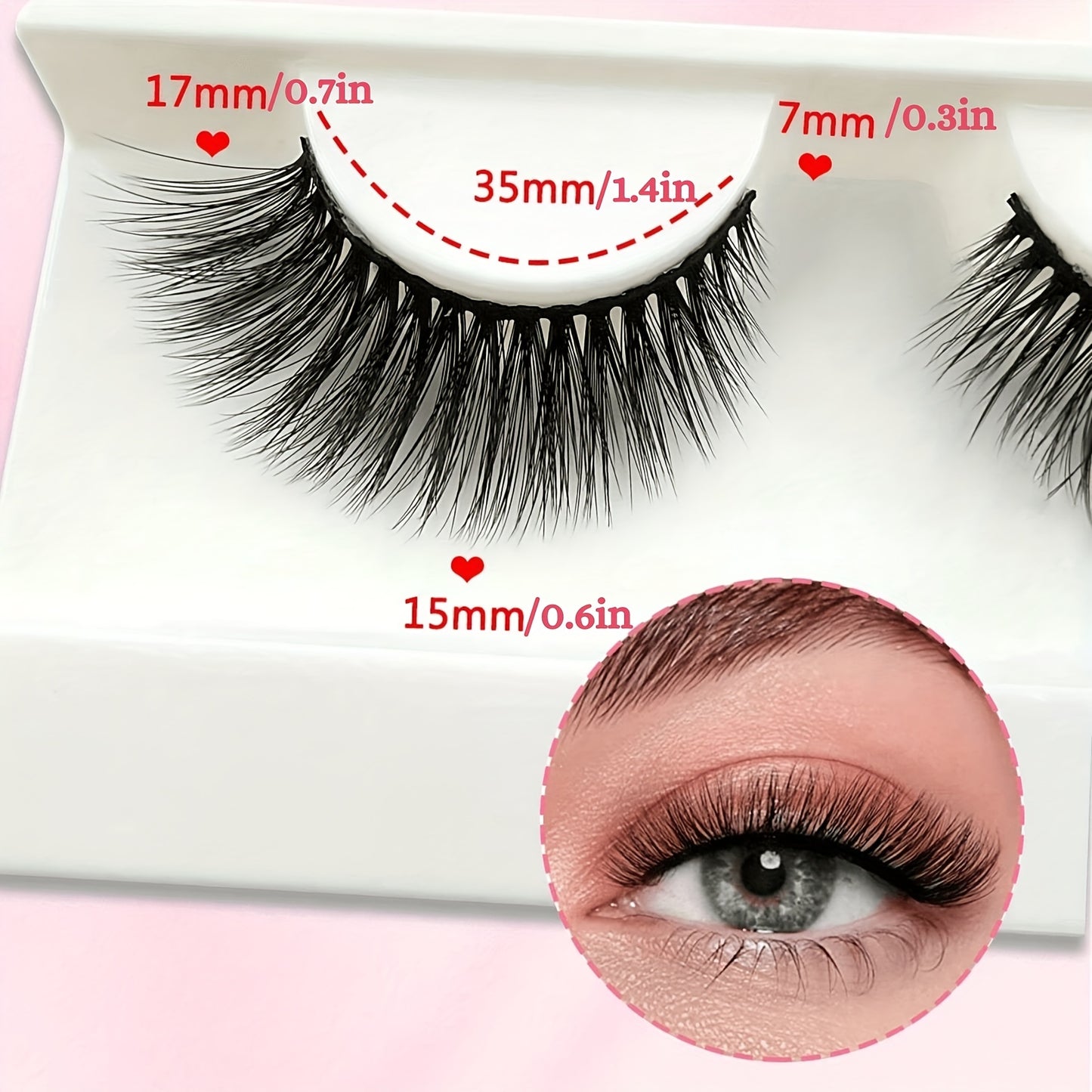 5 Pairs Cat Eye Lashes, Fluffy Cluster Faux Mink False Eyelashes, Natural Curling Slender Lashes