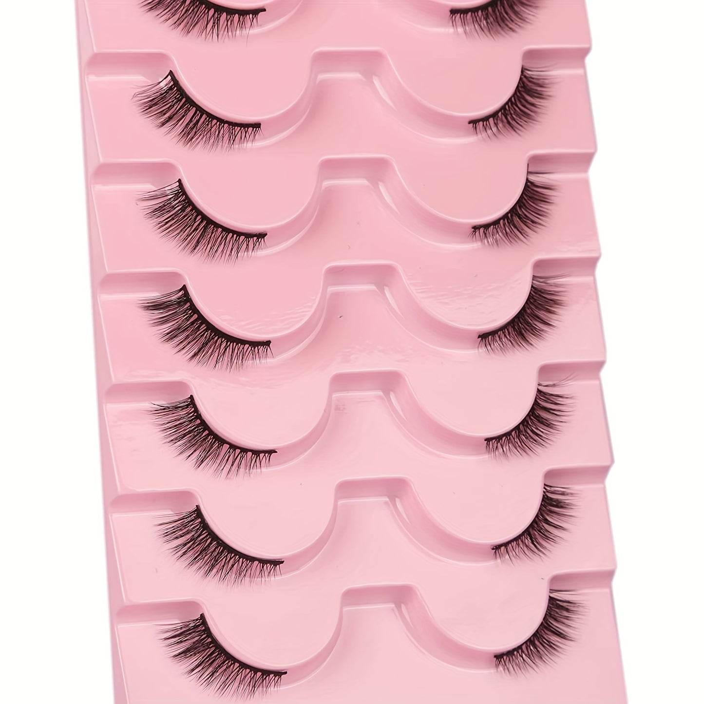 CURSAVELA 7/10/14 Pairs Natural Fluffy Faux Mink Lashes - Cat Eye Cluster Wispy Long and Short False Eyelashes for a Bold and Beautiful Look