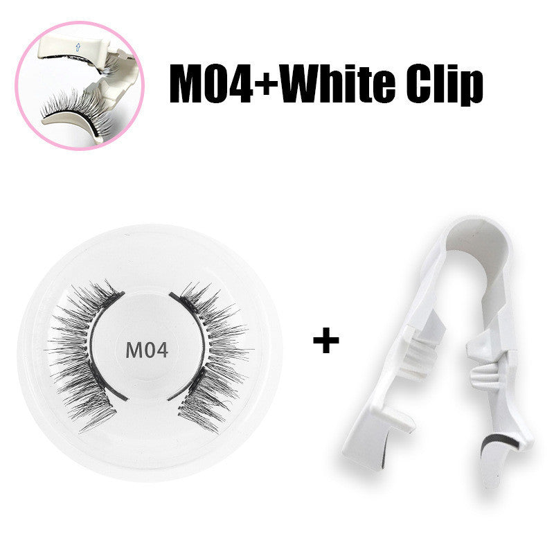 1 Pair Magnetic False Eyelashes, Natural 3D Effect, No Glue Needed, Reusable Magnetic Eyelashes for Makeup