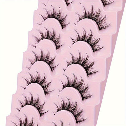 3D Volume Wispy Fluffy Manga Lashes - Natural Look Anime & Cosplay Eyelashes, Korean & Japanese Style Individual Clusters.