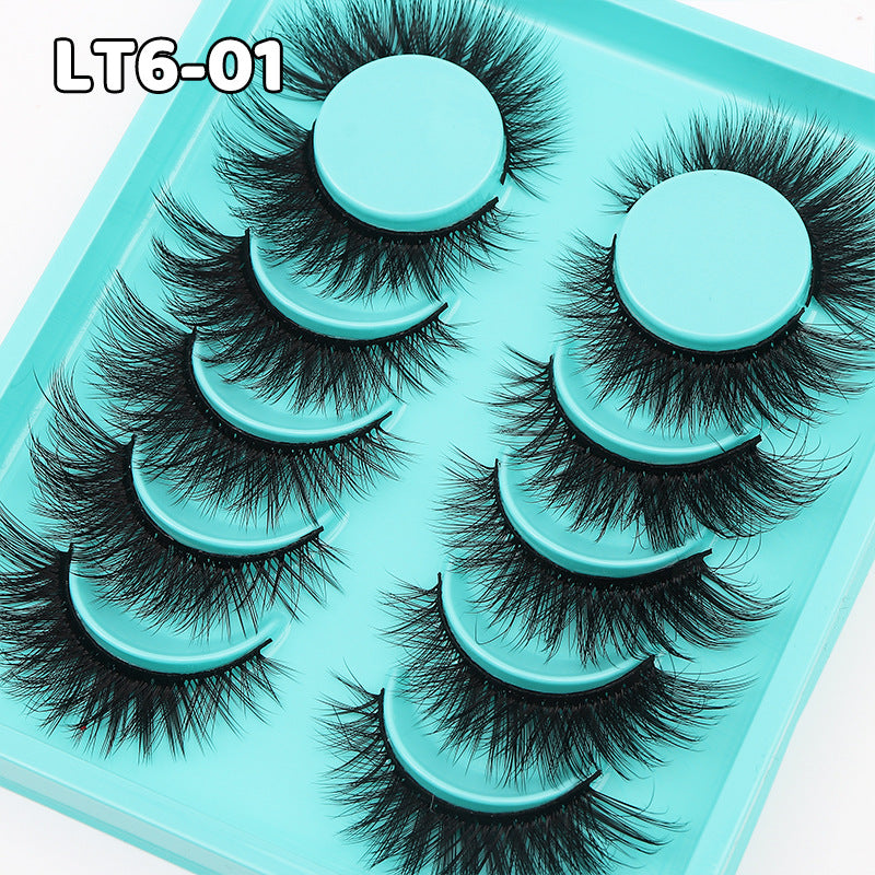 Classic Volume Eyelashes 100pcs 6 Pairs of Premium Short False Eyelashes for Lifting Eyes, Offering Thick and Authentically Natural Lashes