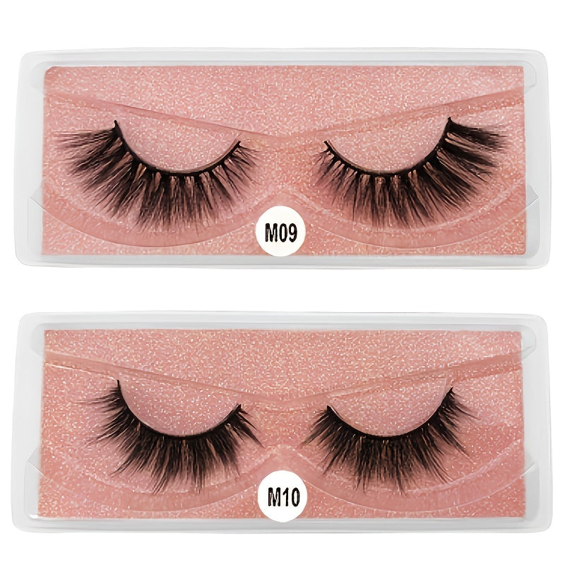 20 Pairs 3D Faux Mink Lashes - Fluffy, Soft, & Reusable with Stylish Storage Box, Ideal Valentine’s & Birthday Gift