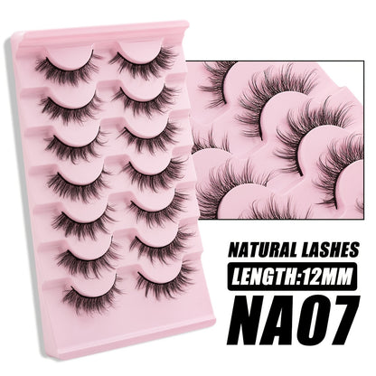 7 Pairs of Luxurious 3D Cat Eye Mink Lashes - Realistic, Long-Lasting, Reusable, Cruelty-Free.