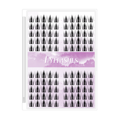 100pcs Barbie Wild Bunny Sweet &amp; Cool Photogenic Lashes - Lazy Girl's 3-Step Voluminous Barbie Manga Style, Self-Adhesive False Lashes for Beginners